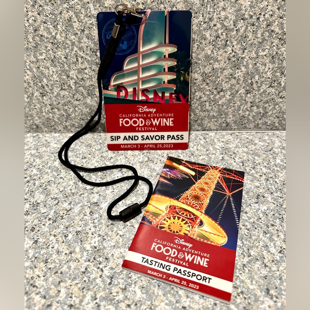 Disney California Adventure Food And Wine Festival Sip Savor Pass Passport 2024